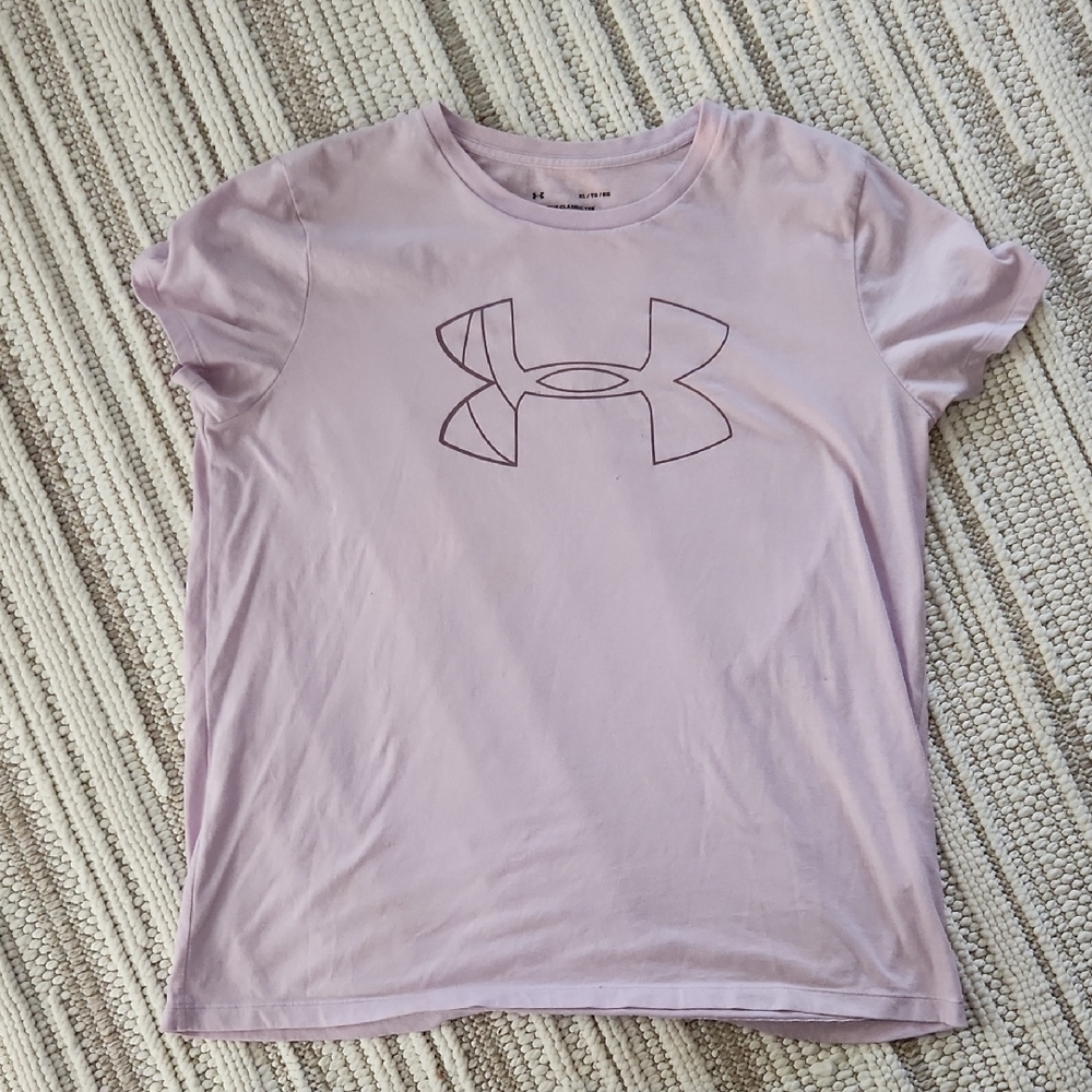 Under Armour Lavender Tee with Logo